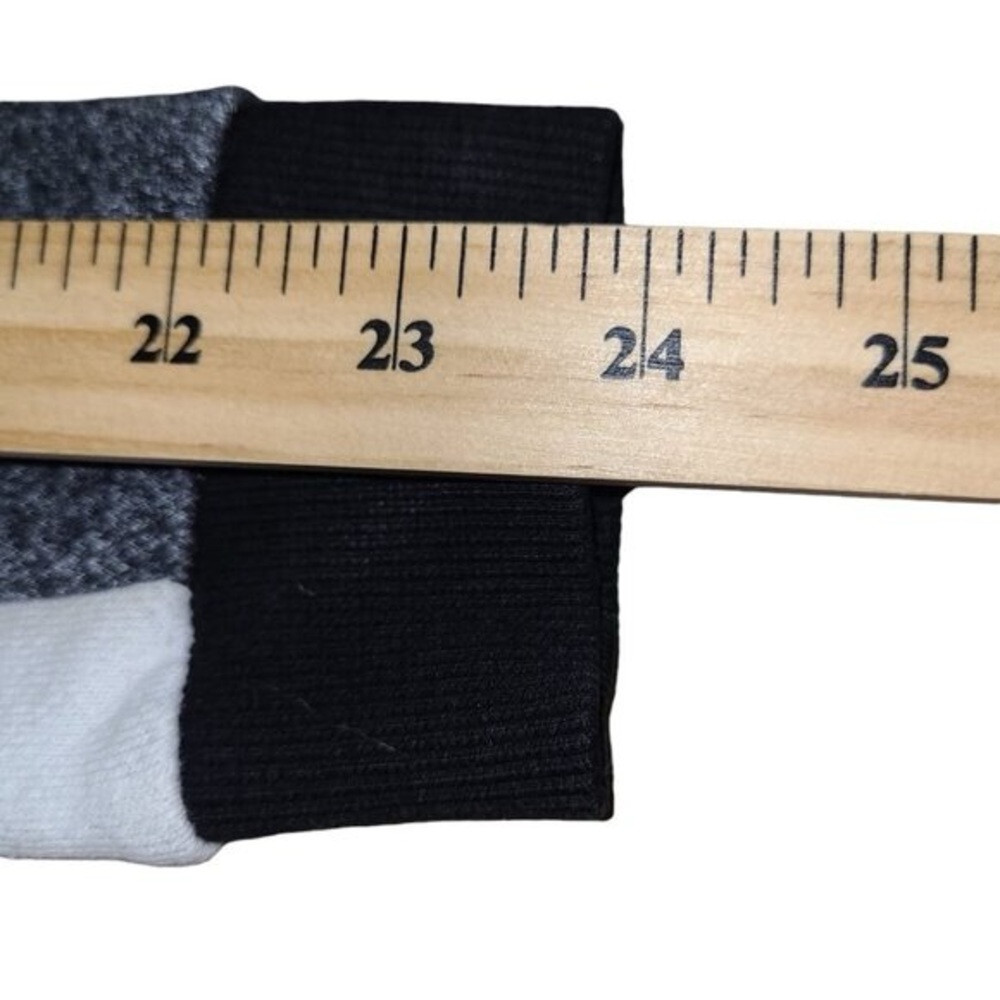 Guess L Angles Hoodie Ladies Size Small Fleece zip up in Black white pockets - Picture 5 of 7